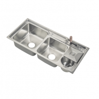 gray stainless steel dishwasher small plastic easy to cleaner kitchen double bowel sink